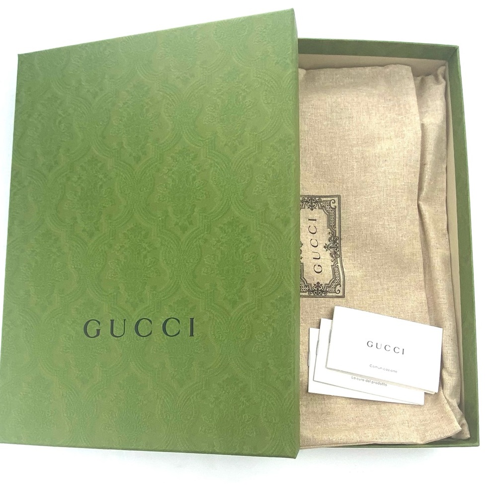 Gucci #672953 GG Supreme "100th Gucci Anniversary" Zip Top Clutch/Pouch, NWT - Picture 10 of 10